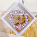 Pikkukuva 5 / 11: Xiaohongshu Samantyylinen Opiskelijarannekoru Valoisa Pupurannekoru Söpöt Sarjakuva-asusteet Color luminous rabbit/boxed