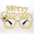 Miniatyrbillede 11 af 11: Julepynt Juleprodukter Snemand Gevirer Julebriller Dekoration Festartikler Round Frame gold with Diamond