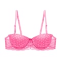 Miniatyrbild 1 av 5: Spetsjusterade axelband BH Kvinnor Vadderad Underkläder Push Up BH Bygel BH B C Kupa Pink 34B