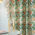 Miniatyrbild 4 av 11: Volang Gardin Halv Ljusinsläpp Sovrum Vardagsrum Burspråk Krok Gardin Lotus Edge curtain rod 150 width * 270CM height