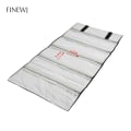 Miniatyrbild 9 av 11: Bärbar Rese Smyckesdisplay Bärväska Dragkedja Rullväska Örhängen Hänge Halsband Kedja Förvaringsfodral Armband Gitter Organiserare 40 Grids Bag Grey