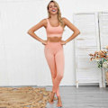 Miniatyrbilde 5 av 7: Yoga Sett Kvinner Sport Dress Gym Løping Trening Fitness Sett Sports-BH + Bukser BlueSet M