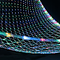 Pikkukuva 1 / 8: Verkkovalot, ulkokäyttöön tarkoitetut verkkoketjuvalot 192 LED 3*2 metriä 8 tilassa 30 V turvajännitteellä joulu-, hää- ja puutarhakoristeisiin Multicolor EU Plug