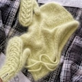 Miniatyrbillede 1 af 11: Western Style Efterår og Vinter Mode Varmt Halstørklæde Halsbeskyttelse Integreret Uldstrikket Hue Kvinder Fluorescent yellow