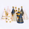 Miniatyrbillede 3 af 11: Børnefødselsdagshat Guld Paillet Fødselsdagshuer Prins Prinsesse Krone Fødselsdagsfest Dekoration Søde Kaninhatte Baby Shower Gaver Style  13