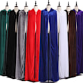 Miniatyrbillede 3 af 4: Halloween Kappe Julekostume Cos Død Inverness Troldmand Heks Prins Prinsesse Kappe Robe Red XL (length 170CM)