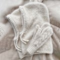 Miniatyrbillede 11 af 11: Western Style Efterår og Vinter Mode Varmt Halstørklæde Halsbeskyttelse Integreret Uldstrikket Hue Kvinder Graphite Gray