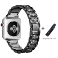 Miniatyrbild 8 av 11: Armband + Fodral Metallarmband för Apple Watch Series 6 Armband 40mm 44mm Diamantring 38mm 42mm Rostfritt Stål Armband iwatch 6SE431 Gold 44MM For 5 4