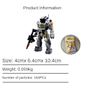 Miniatyrbild 2 av 4: MOC-94380 Pojke Pedagogiska Byggklossar Present Mecha Set Montering Byggklossar Leksak Barn Present Default Title
