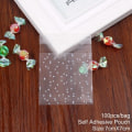 Miniatyrbillede 7 af 11: Bryllupspose Pakning Transparent Cellofan Slik Cookie Gavepose Juleposer Frostet OPP Fødselsdag Slik Emballage Pose Pung 10pcs