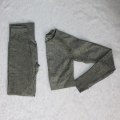 Miniatyrbild 1 av 11: Yoga Set Träningskläder Sportset Gymkläder Träningsoverall Högmidjade Leggings För Kvinnor khaki green set M