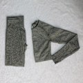 Miniatyrbild 1 av 11: Yoga Set Träningskläder Sportset Gymkläder Träningsoverall Högmidjade Leggings För Kvinnor khaki green set S