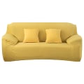 Miniatyrbild 1 av 11: Överdrag Enfärgat Sofföverdrag för Vardagsrum Elastiskt Hörnsofföverdrag Stolsöverdrag 1/2/3/4 Sits light yellow 2-seater 145-185cm