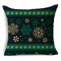 Miniatyrbild 1 av 11: Merry Xmas Prydnadskuddar Överdrag 40/45/50cm Julgran Snögubbe Ornament Bollar Kuddfodral för Soffa Vardagsrum Heminredning 40cm x 40cm 09