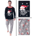 Miniatyrbilde 3 av 5: Matchende julepysjamaser for hele familien, tegneserieprintet, mor og datter pysjamas sett, hjemmeklær, barnepyjamas Santa Claus head 妈妈L