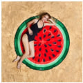 Miniatyrbillede 1 af 11: Badehåndklæde Donut Rundt Picnictæppe Moderne Pizza Hamburger Frugt 150*150cm Mikrofiber Tapestry Badetæppe New Watermelon
