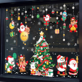 Miniatyrbild 3 av 11: God Jul Fönsterdekaler Jultomte Julgran Väggdekaler God Jul För Hemmet Nyår 2023 Dekal Noel style E