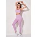 Miniatyrbild 1 av 11: Yoga Set Träningskläder Yoga Leggings och BH för Kvinnor bra pants pink3 M