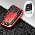 Pikkukuva 1 / 11: Tarjous Nahka TPU Auton Avaimen Kotelo Suojus Avaimenperä Polo Tiguan Passat Golf MK Jetta Skoda Kodiaq Superb Octavia Seat C Style red