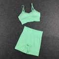 Miniatyrbilde 6 av 11: Yoga Sett Topper Og Leggings Treningsklær Aktive Klær For Kvinner Nude bra set L