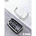 Pikkukuva 4 / 11: TPU Auton Avaimen Kotelo Suojus Avaimenperä Polo Tiguan Passat B5 B6 B7 Golf MK Jetta Skoda Kodiaq Superb Octavia Seat Jne C style White