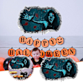 Miniatyrbild 1 av 5: Tapet Halloween Trasig Vägg Skräck Kvinna Blod Handavtryck Sovrum Vardagsrum Heminredning Vägg