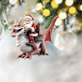 Miniatyrbilde 11 av 11: 2023 Juletrepynt Flygende Drage Ornament Drage Nøkkelring Vindusdekor Akryl Drage Festdekorasjon Tilbehør Gaver C-c One Size