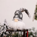 Miniatyrbild 6 av 10: Lysande Tomte Jul Ansiktslös Docka God Jul Hemdekoration Navidad Natal Gåva till Nyår 2023 Julklappar Long Red With battery and Led