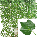 Miniatyrbillede 6 af 7: 12 stk. Kunstige planter boligindretning grøn silke hængende vinstokke falsk blad guirlande blade DIY til bryllupsfest værelse have dekoration Ivy Vines