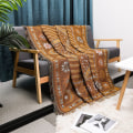 Pikkukuva 2 / 6: Jacquard-kuvioinen kuvakudos ulkopiknikmatto boheemi chenille monitoiminen koristeellinen sohvanpäälliskangas No. 3 color series 130x160