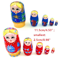 Miniatyrbild 5 av 11: Ryska Dockor i Trä Matryoshka Leksaker för Barn Jul Hem Rum Dekoration Halloween Önskegåva Random 2 Pcs