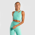 Pikkukuva 4 / 8: Joogasetti Crop Top Rintaliivit Shortsit Leggingsit Treenausasu Aktiivinen Kuntoilu Kuntosalivaatteet Orange Long Set S