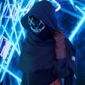 Miniatyrbilde 3 av 11: Halloween Maske Lysende Hacker Purge Maske Skummel LED Maske for Cosplay Kostymer Festival Karneval Party Gaver til Barn Menn Kvinner overseas go