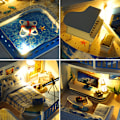 Miniatyrbillede 2 af 2: DIY Dukkehus Manuel Samling Model Børnelegetøj Fødselsdagsgave Default Title