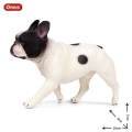Miniatyrbild 1 av 11: Oenux Bedårande Fransk Bulldog Djur Söt Valp Sovande Lat Hund Actionfigurer Modell Figurin PVC Heminredning Leksak för Utbildning without box19