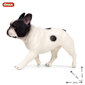 Miniatyrbillede 1 af 11: Oenux Dejlige Fransk Bulldog Dyr Sød Hvalp Sovende Dovne Hund Actionfigurer Model Figur PVC Boligindretning Uddannelseslegetøj without box19
