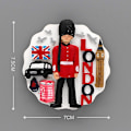 Pikkukuva 10 / 10: Lontoon matkamuisto magneettiset 3D jääkaappimagneetit Brittisotilasbussi London Bridge jääkaappimagneetit Maailman turismimatkamuistolahjat London city 2