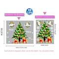 Miniatyrbillede 2 af 11: Vinduesglas Klistermærker Atmosfære Layout Glædelig Jul Elektrostatisk Klistermærke Julepynt Til Hjemmet Julepynt C