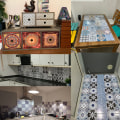 Miniatyrbillede 4 af 11: Mosaikfliseklistermærker i arabisk stil til stue, køkken, retro 3D vandtæt vægmaleri, badeværelsesindretning, DIY selvklæbende tapet 11 10x50cm