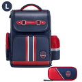 Miniatyrbillede 10 af 11: Ny Børne Rygsæk Drenge Skoletasker Ortopædisk Børnerygsæk Børnehave Småbørns Rygsæk Vandtætte Skoletasker 01Round navy blue L
