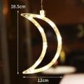Miniatyrbilde 4 av 5: LED Julelys Dekor Snømann Bjelle Stjerne Ferie Hjem Vindu Stjernelys Sugekopplampe Default Title