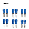 Miniatyrbild 2 av 11: 100/50 st 2,8 mm 4,8 mm 6,3 mm Isolerad Tätnings Spade Kabelsko Hona Krympterminaler Elektrisk Krympterminal Set 2.8mm Red 100PCS