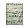 Miniatyrbild 1 av 11: Boho Sofffilt Stickad Bomull Sofföverdrag Demonöga Viktad Tapet Bohemisk Tofs Boho Väggdeko Picknickfilt Filtar Q 130x160cm