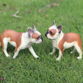 Miniatyrbild 3 av 11: Oenux Bedårande Fransk Bulldog Djur Söt Valp Sovande Lat Hund Actionfigurer Modell Figurin PVC Heminredning Leksak för Utbildning without box