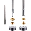 Miniatyrbilde 5 av 9: Trykknapper Sett 12.5mm Metall Trykknapper for Klær Håndverk Veske Sko Krage Belte Jeans Perfekt Passform Justeringsknapp DIY Skredder 120PCS