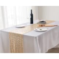 Miniatyrbilde 1 av 11: 2 stk. paljettbordflagg bryllupsseremoni oppsett duk bordløper juledekorasjon polyester firkantet glitterpaljett Light Gold 30*140cm/80g
