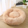 Miniatyrbilde 2 av 11: Deluxe Fluffy Ekstra Stor Hundeseng Vaskbar Rund Kjæledyrsofa Kattesenger Matte Hundepute Pute Kjæledyrseng Light gray 80cm
