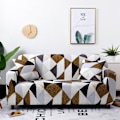 Miniatyrbillede 1 af 11: Geometrisk ternet sofabetræk, strækbart sofabetræk til stue, elastisk sofa-stolbetræk, sofahåndklæde 1/2/3/4-personers Pattern 31 1-seater 90-140cm
