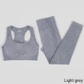 Pikkukuva 9 / 11: Joogasetti Treenaus Urheiluvaatteet Kuntosalivaatteet Fitness Leggingsit Topit Naisille 3 pcs set wine red M