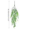 Miniatyrbillede 3 af 11: 2,3 m Blomsterguirlande Kunstig Blomstersnor med Blade Silke Sakura Kirsebærblomst Efeu Ranke til Hjemmehave Bryllupsbue Dekoration B05 rose red string